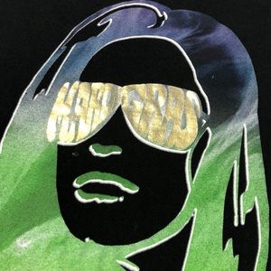 Black Mardi Gras T-shirt size M